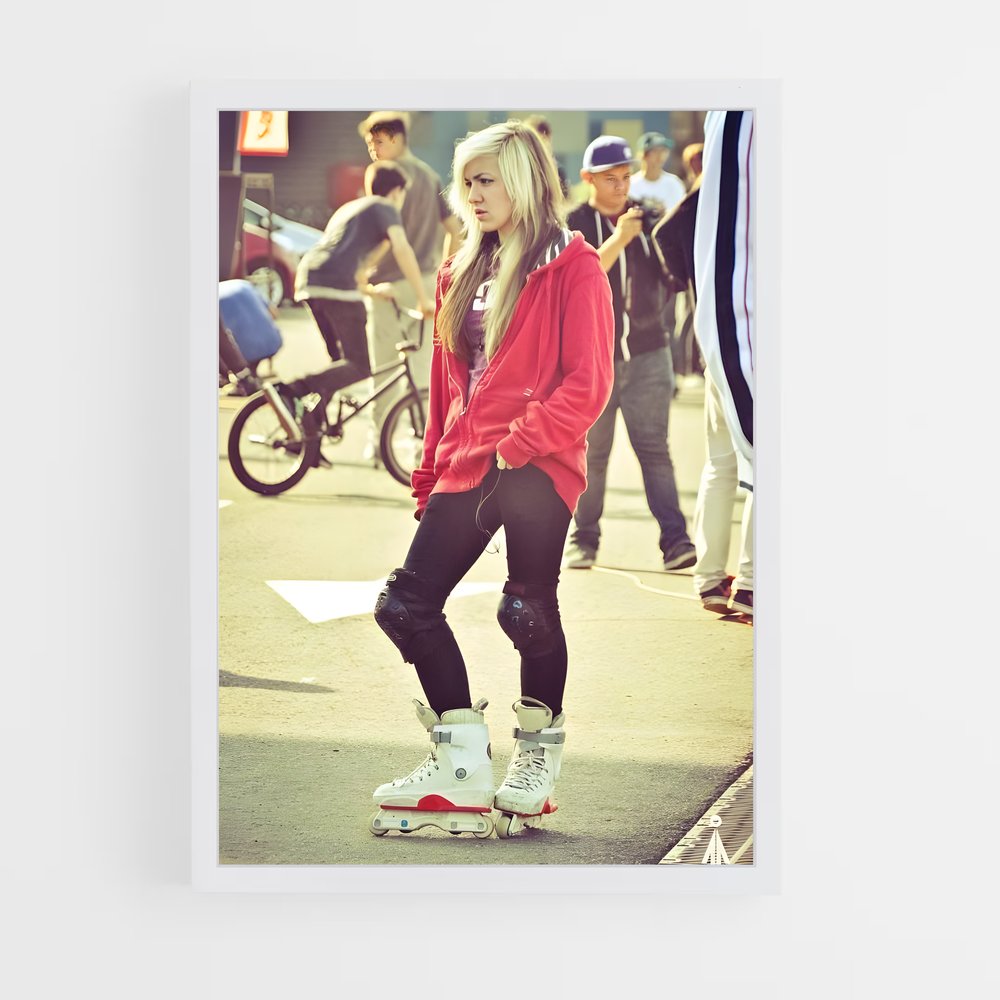 Poster Skate et Attitude – affiche Rollerblade (vue 3)